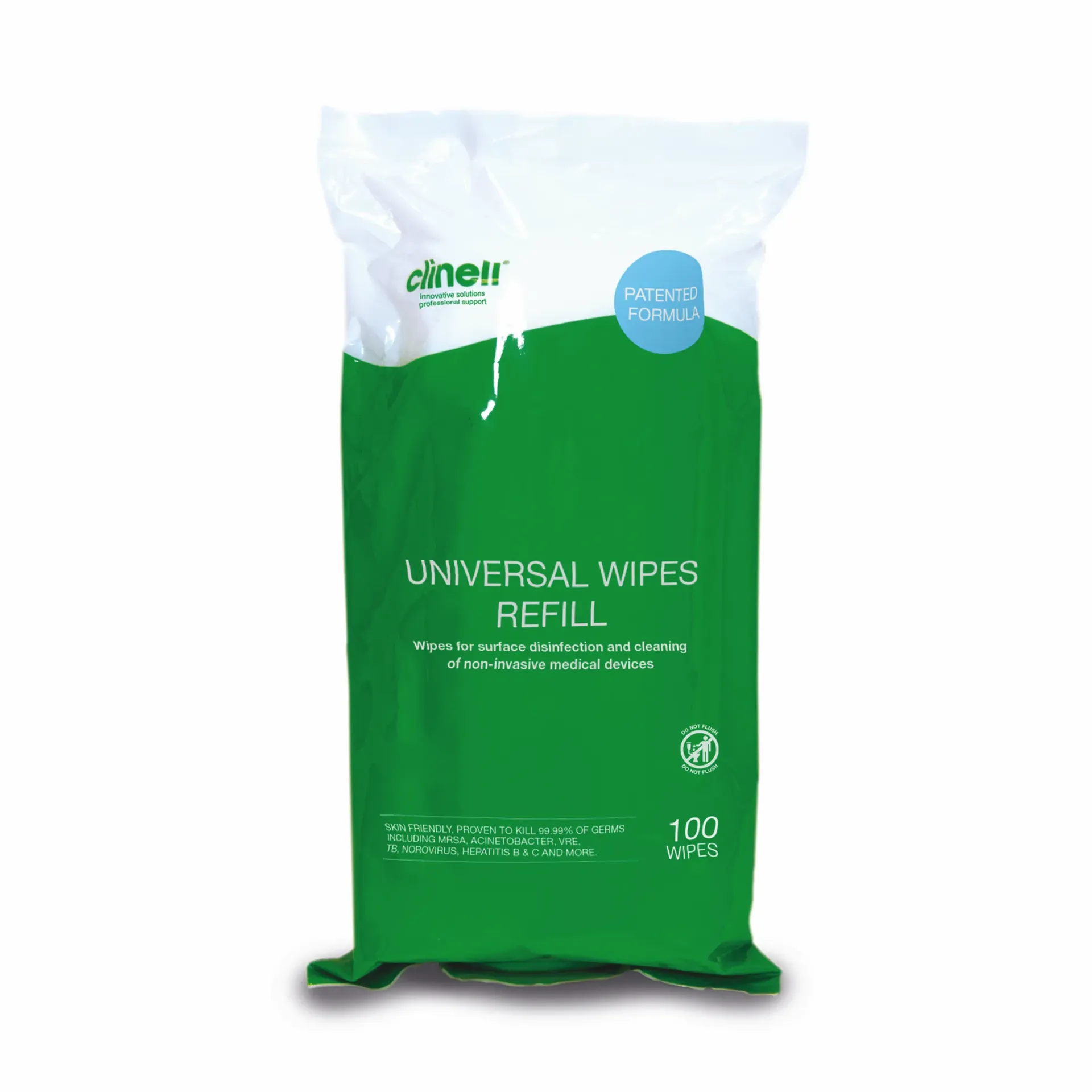 Clinell Universal Wipes Tub Refill (Pack of 100)