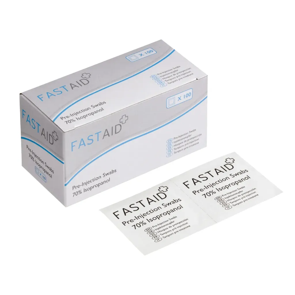 [ALC-01] Alcohol Pre-Injection Wipes (Pack of 100)