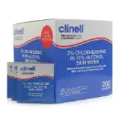 Clinell 2% Chlorhexidine 70% Alcohol Skin Wipes (Pack of 200)