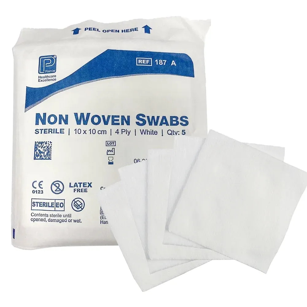 Premier Non-woven Swabs Sterile 4Ply 10 x 10cm (Pack of 5 x 40)