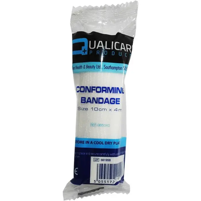 [WC-BCF10-2] Qualicare Conforming Bandage (10cm x 4m)