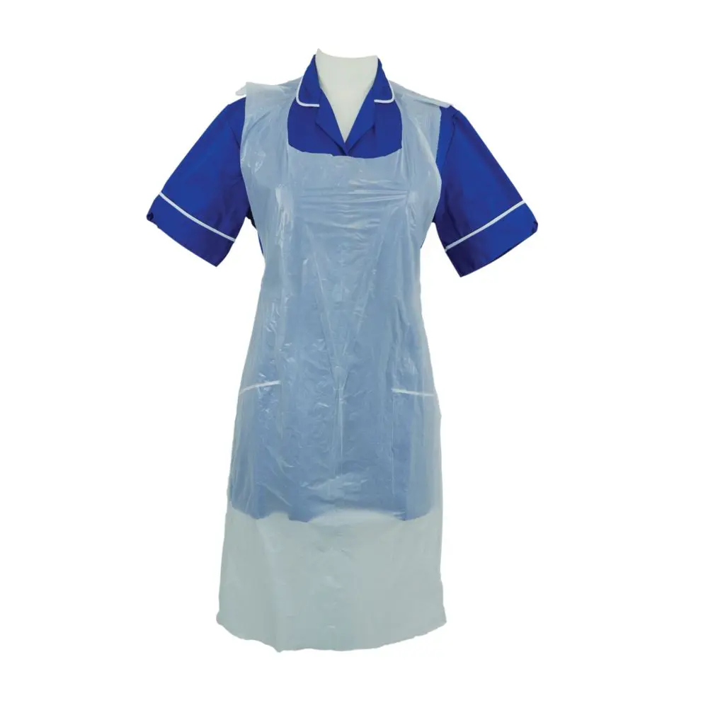 [APR-WD100] Disposable Aprons White Flat Pack (Pack of 100)