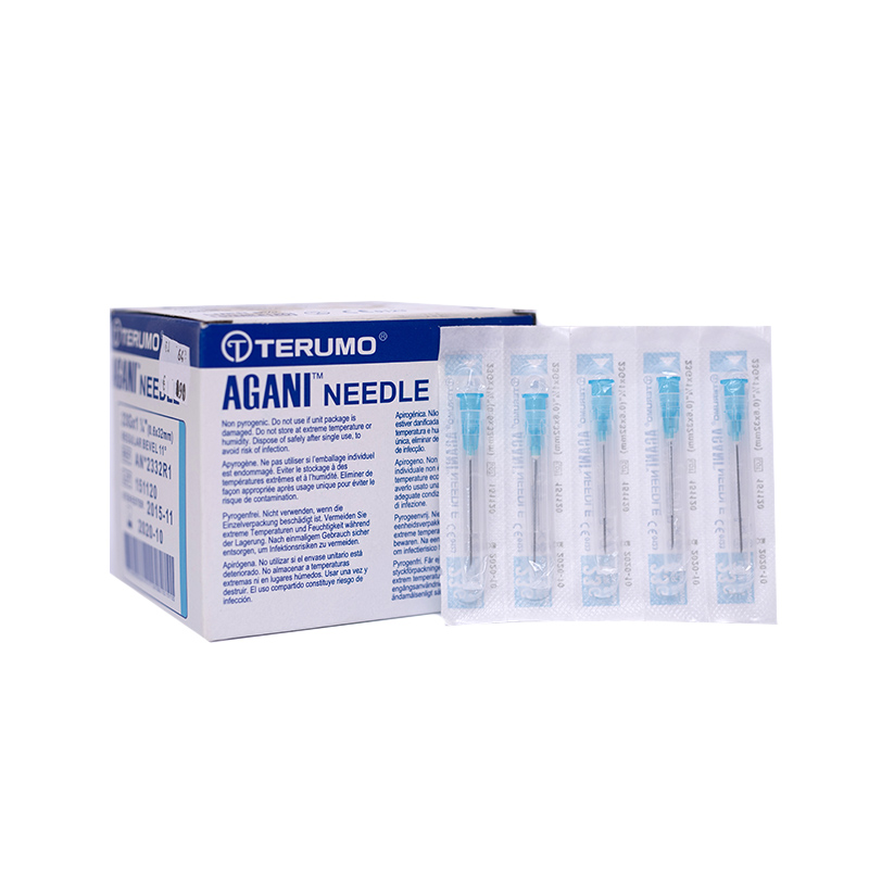 Terumo AGANI Needle Blue 23G 1.25" (Pack of 100)