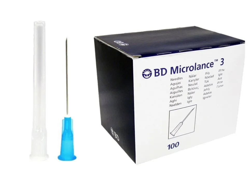 BD Microlance 3 Needle Blue 23G 1.25" (Pack of 100)
