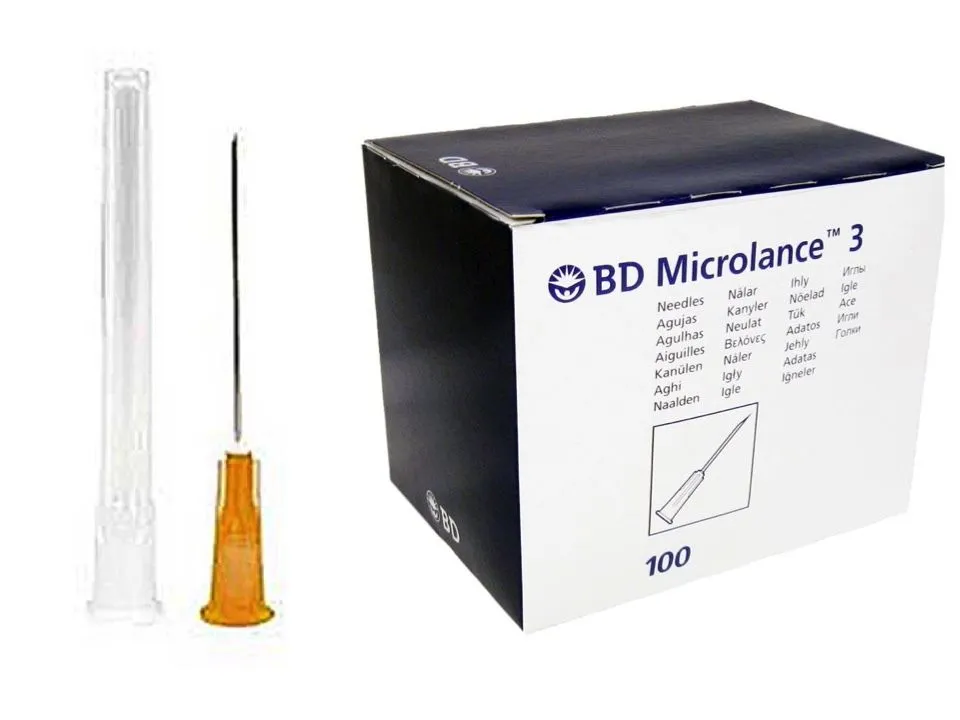 BD Microlance 3 Needle Orange 25G 1" (Pack of 100)