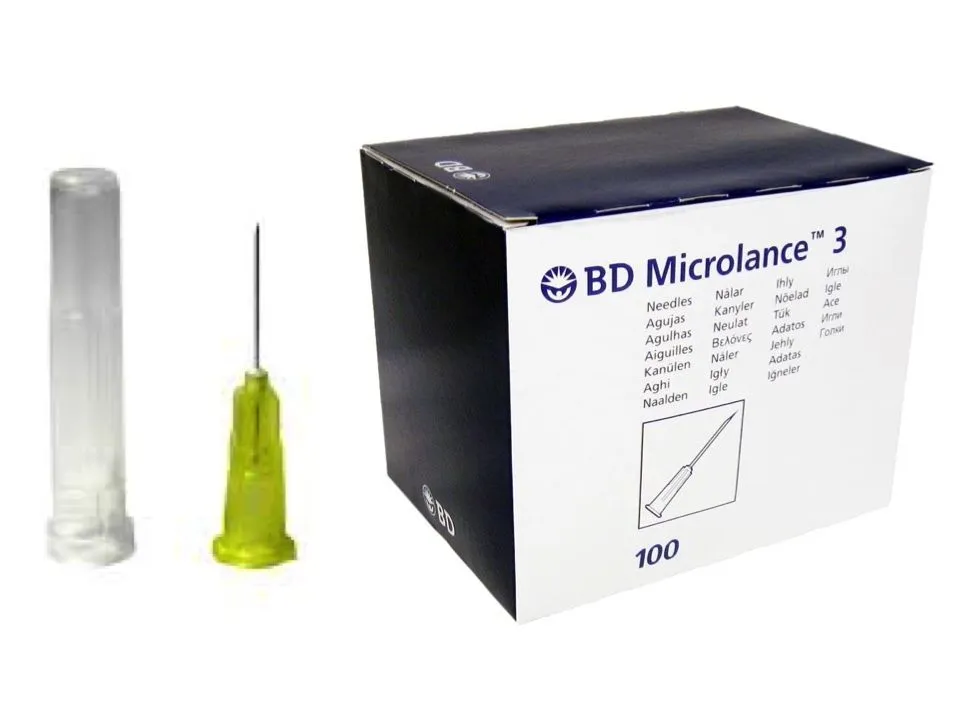 BD Microlance 3 Needle Yellow 30G 0.5" (Pack of 100)