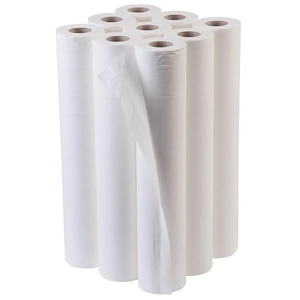 Couch Roll White 2Ply 20" 50cm x 50m (Pack of 9)