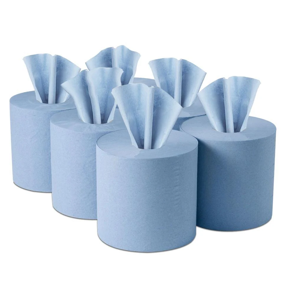 Centre Feed Roll Blue 2Ply 170mm x 150m (Pack of 6)