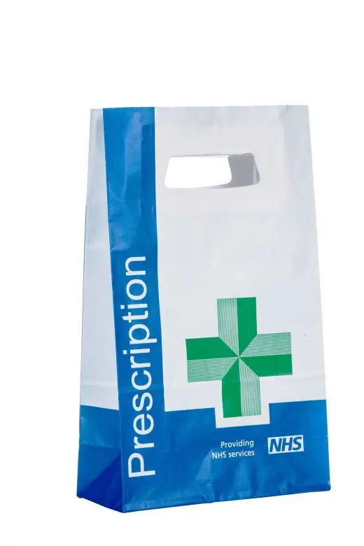 NHS Prescription Bags Size 8 With Handle (Pack of 500)