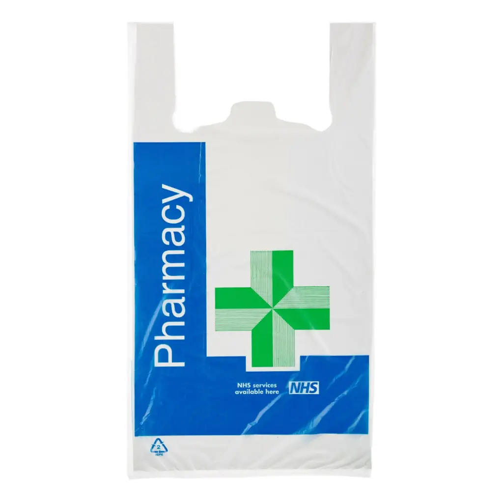 NHS Carrier Bags Vest Large (Pack of 1000)