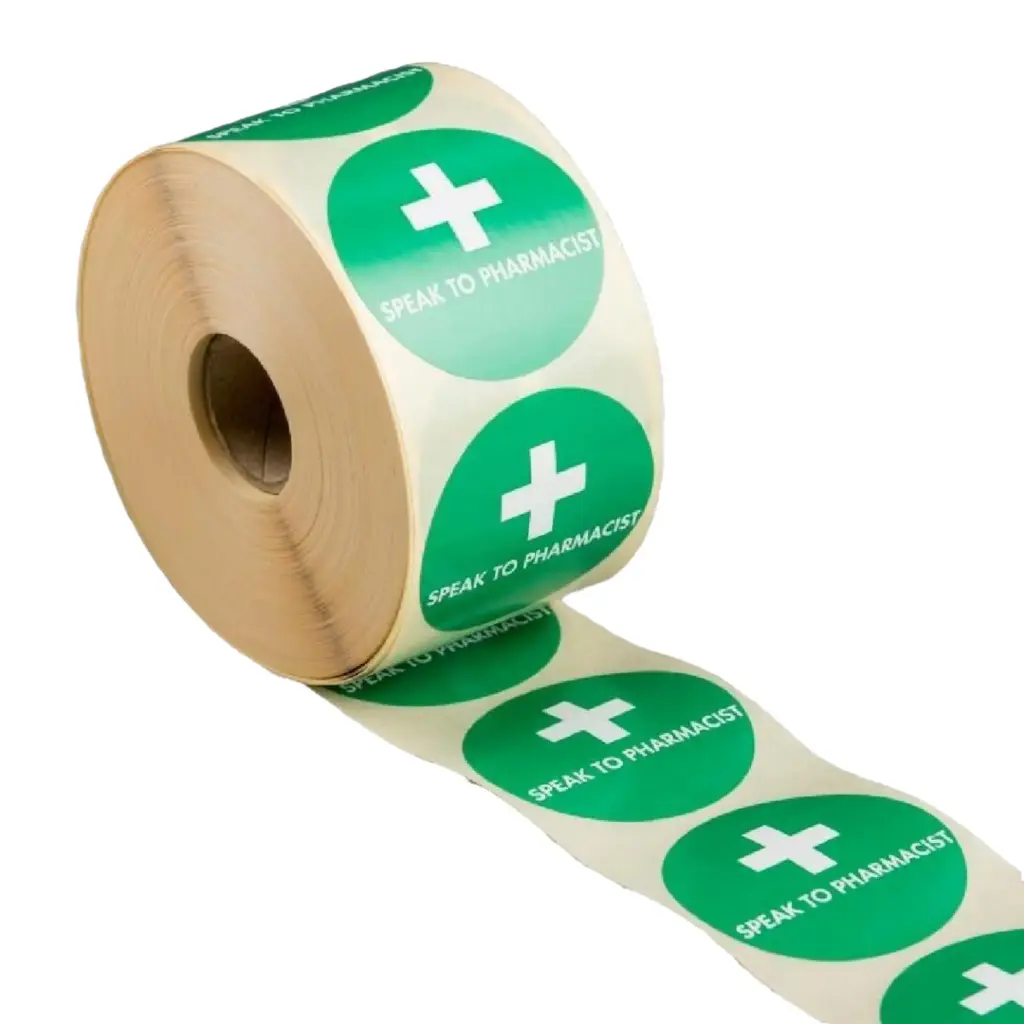 [LAB-PHR1] Alert Stickers Pharmacist (Roll of 1000)