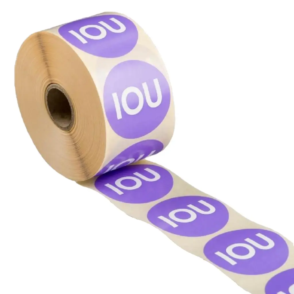 [LAB-IOU1] Alert Stickers IOU (Roll of 1000)