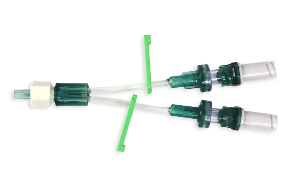 [IV-EXTD3-1] Vygon Double Lumen Bionector Octopus 2 Extension Set with Two ARVs 3cm (Pack of 10)