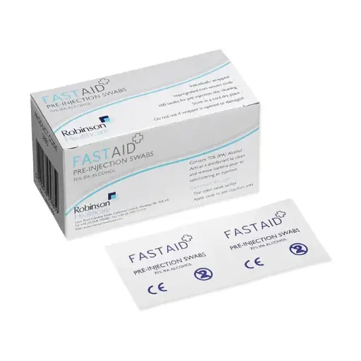 [ALC-01] Alcohol Pre-Injection Wipes (Pack of 100)