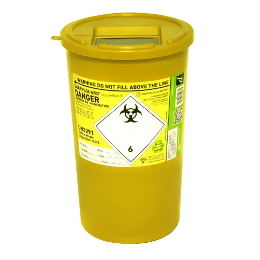 [BIN-SG5] Sharpsguard Bin Yellow 5L