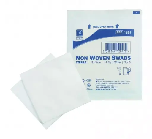 [GAU-S50-4] Premier Non-woven Swabs Sterile 4Ply 5 x 5cm (Pack of 5 x 30)
