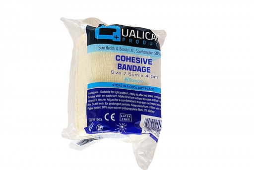 [WC-BCH07-2] Qualicare Cohesive Bandage (7.5cm x 4.5m)
