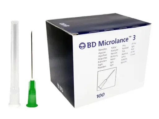 [NDL-HN2115-4] BD Microlance 3 Needle Green 21G 1.5" (Pack of 100)