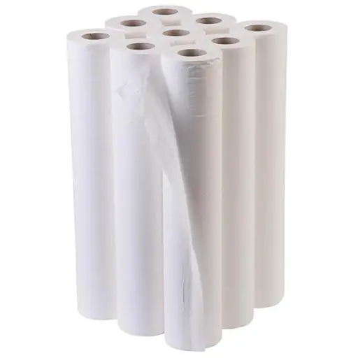 [PAP-CRW240] Couch Roll White 2Ply 20" 50cm x 40m (Pack of 9)
