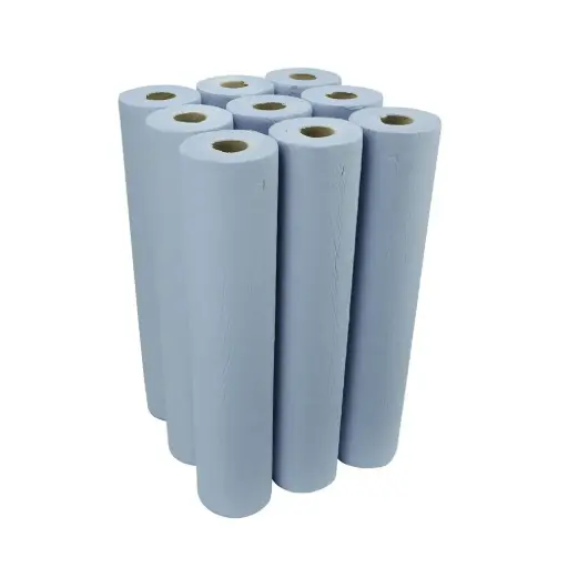 [PAP-CRB240] Couch Roll Blue 2Ply 20" 50cm x 40m (Pack of 9)