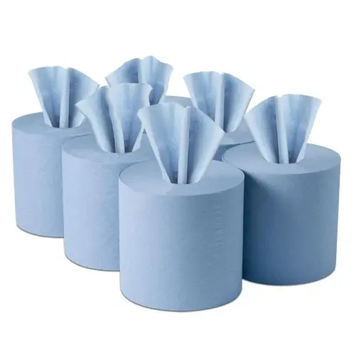 [PAP-CFRB] Centre Feed Roll Blue 2Ply 170mm x 150m (Pack of 6)