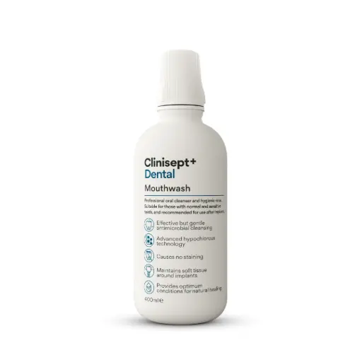 [CLS-MW4C] Clinisept+ Dental Mouthwash 400mL with Integrated Cup